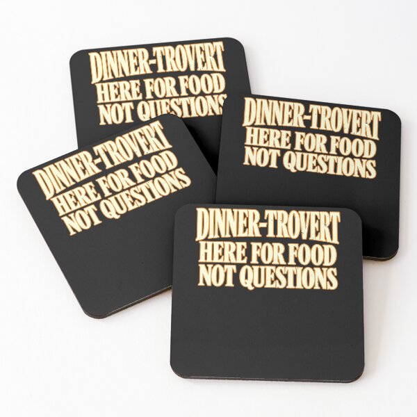 Item preview, Dinner-Trovert Food Over Conversation Joke designed and sold by elderberry.