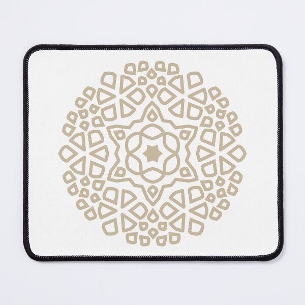 Item preview, Islamic Geometric Pattern Mandala Art-Biege designed and sold by GrafecShop.