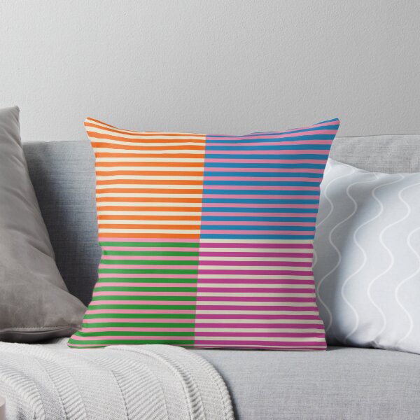 Item preview, Colorful Stripes Retro Quarter Check Horizontal Pattern designed and sold by kierkegaard.