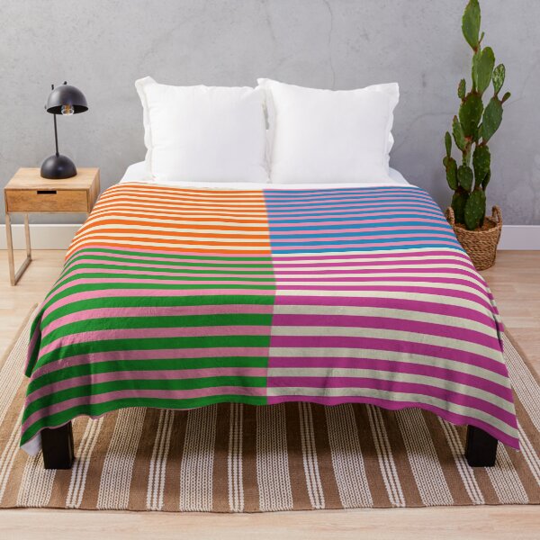 Item preview, Colorful Stripes Retro Quarter Check Horizontal Pattern designed and sold by kierkegaard.