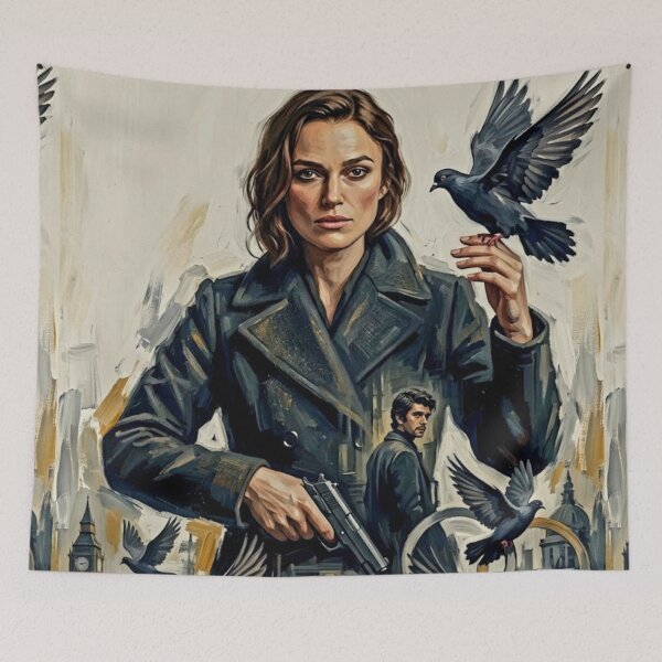 Item preview, Black Doves Action Thriller Fine Art Tribute designed and sold by Art's Diner.