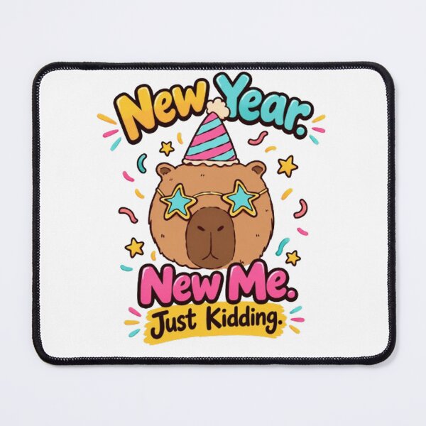 Item preview, New Year New Me Just Kidding Funny Capybara New Years Eve Party designed and sold by HoMya.