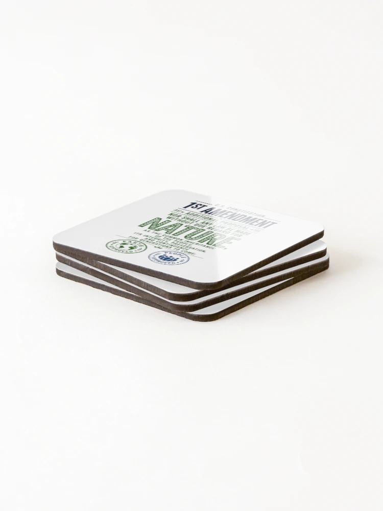 Thumbnail 4 of 5, Coasters (Set of 4), First Amendment Nature Rights Proposal designed and sold by VisualWeight.