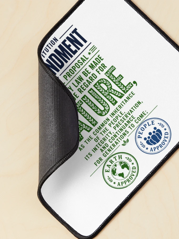 Thumbnail 2 of 5, Mouse Pad, First Amendment Nature Rights Proposal designed and sold by VisualWeight.