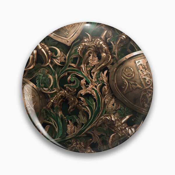 Item preview, Medieval Knight Armor Metallic Seamless Pattern 09 designed and sold by The Design Asset Station.