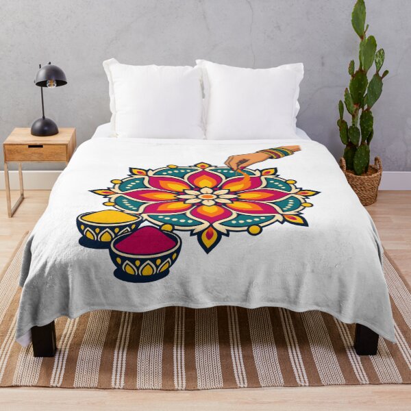 Item preview, Rangoli Powder Artist Festival Floor Design designed and sold by Philippa Shop.