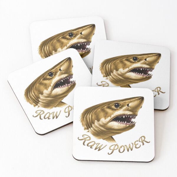 Item preview, SHARK: RAW POWER Gold designed and sold by The best online style shop.