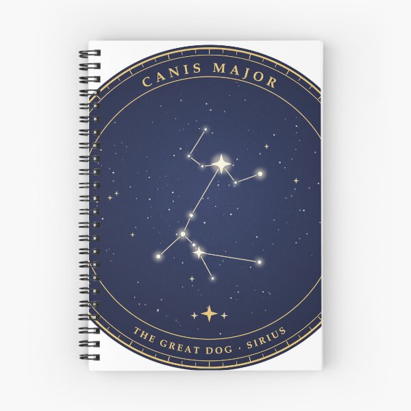 Item preview, Canis Major Constellation - Great Dog Sirius Star Chart designed and sold by Mooncap Studio.