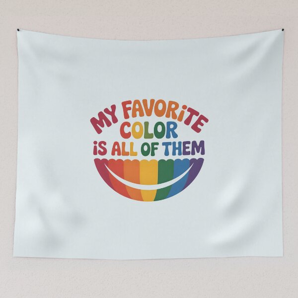 Item preview, My Favorite Color Is All of Them – Colorful Artist and Rainbow Art Quote designed and sold by Jollys-ArtShop.