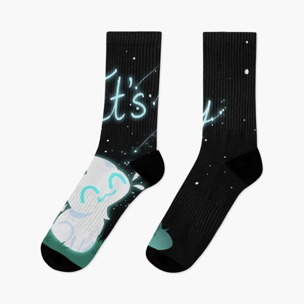 Item preview, It's Okay - Glowing Wholesome Cats Under Starry Night designed and sold by Glitch Night.