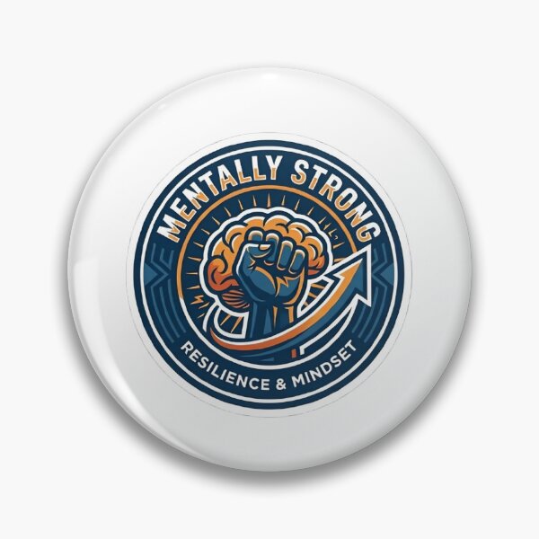 Item preview, Mentally Strong Resilience Mindset Emblem Design sticker designed and sold by Y&M.