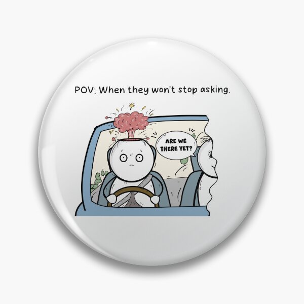Item preview, Are We There Yet? – Handdrawn Relatable Digital Illustration & Print designed and sold by MyVisionaryHuez.