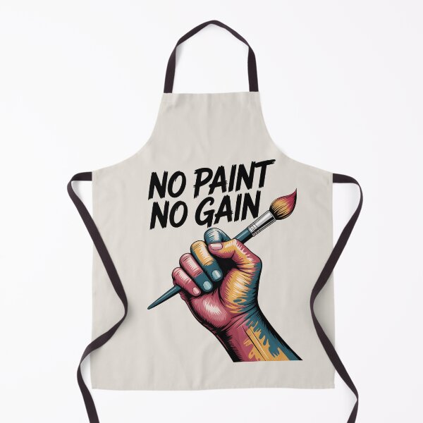 Item preview, No Paint, No Gain – Funny Painter Quote and Artist Motivation designed and sold by Jollys-ArtShop.
