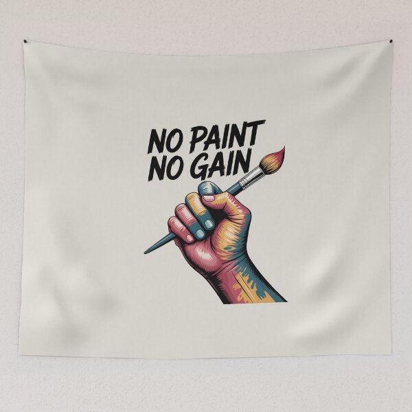 Item preview, No Paint, No Gain – Funny Painter Quote and Artist Motivation designed and sold by Jollys-ArtShop.