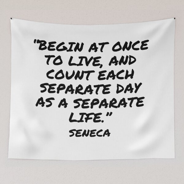 Item preview, Count Each Day as a Separate Life - Seneca Quote designed and sold by 4ever-Undaunted.