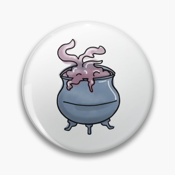 Item preview, Bubbling Witch Cauldron, Cozy Witchy Sticker designed and sold by Lantern Hollow.