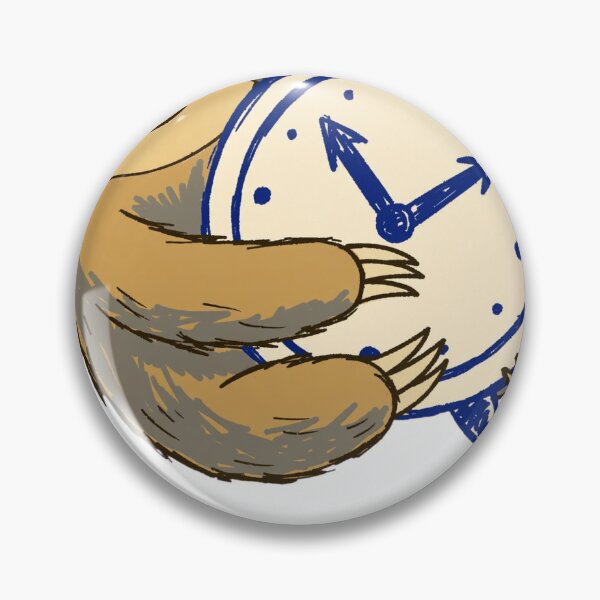 Item preview, Funny Sloth Sticker — Extra Hour Napping Fall Back Clock Decal designed and sold by ryleemaxwell.
