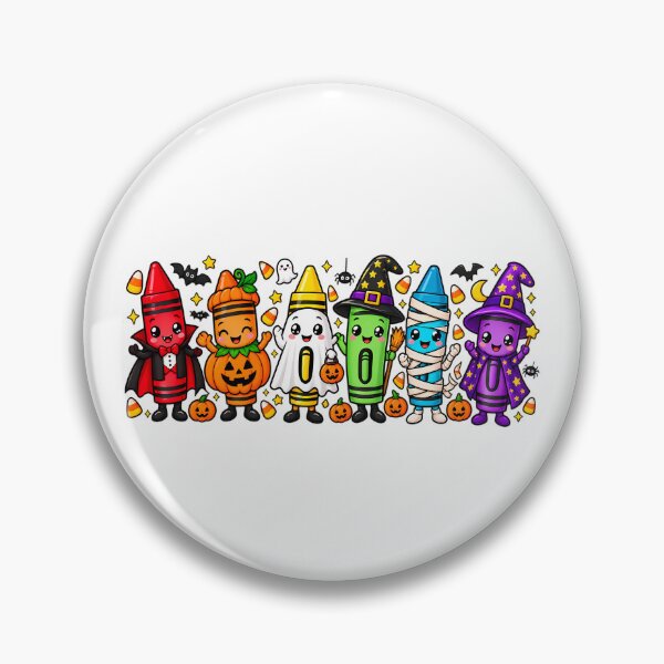 Item preview, Halloween Crayon Teacher Spooky Teacher Cute Halloween Classroom Characters designed and sold by Rtcraftani.