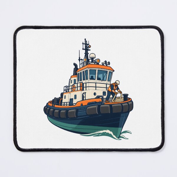 Item preview, Working Tugboat Deck Crew Emblem designed and sold by Philippa Shop.