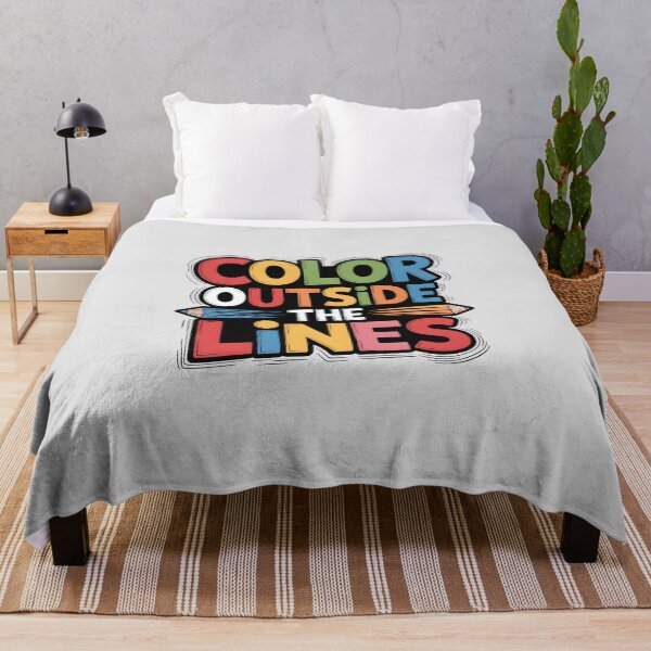 Item preview, Color Outside the Lines – Creative Artist Quote and Colorful Drawing Design designed and sold by Jollys-ArtShop.