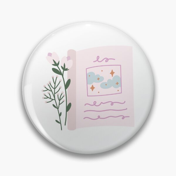 Item preview, Pastel book and plants sticker designed and sold by DesignPMG.