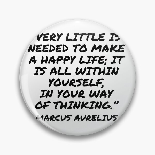 Item preview, Very Little Is Needed to Make a Happy Life - Marcus Aurelius Quote designed and sold by 4ever-Undaunted.