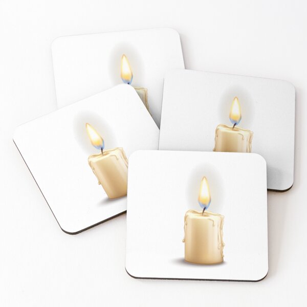 Item preview, Burning Wax Candle Realistic Glowing Flame Atmosphere Graphic designed and sold by PIXeez⭐️⭐️⭐️⭐️⭐️.