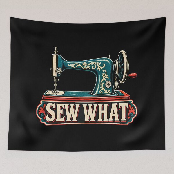 Item preview, Sew What Funny Vintage Sewing Machine Crafter Hobbyist designed and sold by Photo-Sphere101.