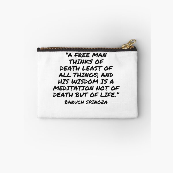 Item preview, A Meditation Not of Death but of Life - Baruch Spinoza Quote designed and sold by 4ever-Undaunted.