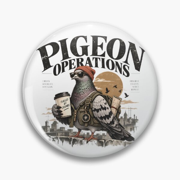 Item preview, Pigeon Operations – Funny Vintage Pigeon Graphic designed and sold by Piratos.