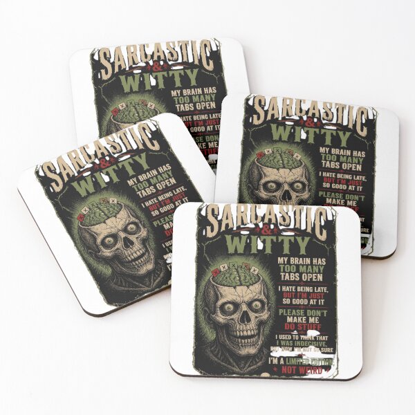 Item preview, Sarcastic & Witty Skull – Dark Humor Quotes, Overthinking & Vintage Gothic Art designed and sold by muranagraphics.