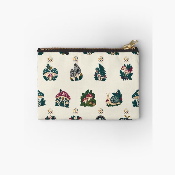 Item preview, Cream Folk Mushroom Scatter Pattern designed and sold by H. Doucette Studio.