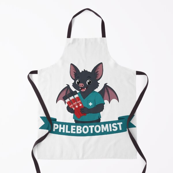 Item preview, Cute Vampire Bat Phlebotomist Blood Draw designed and sold by 2rose.