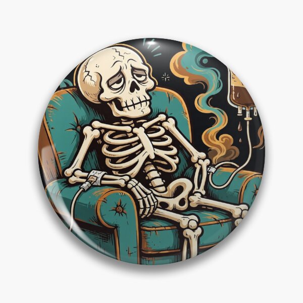Item preview, Dead On My Feet Funny Tired Skeleton designed and sold by MojoHill.