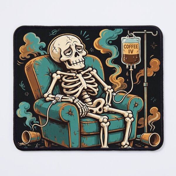 Item preview, Dead On My Feet Funny Tired Skeleton designed and sold by MojoHill.