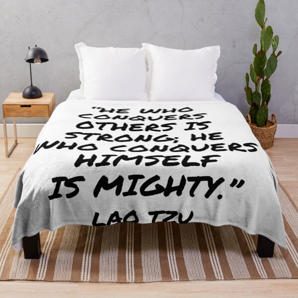 Item preview, He Who Conquers Himself Is Mighty - Lao Tzu Quote designed and sold by 4ever-Undaunted.
