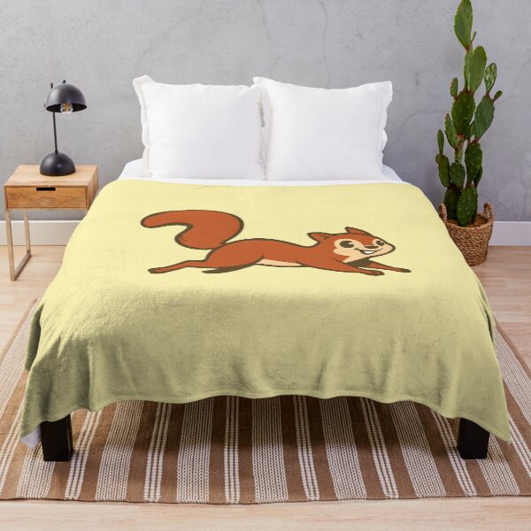 Item preview, Cute Cartoon Squirrel Running - Playful Woodland Animal Illustration designed and sold by VibeShift Studio.