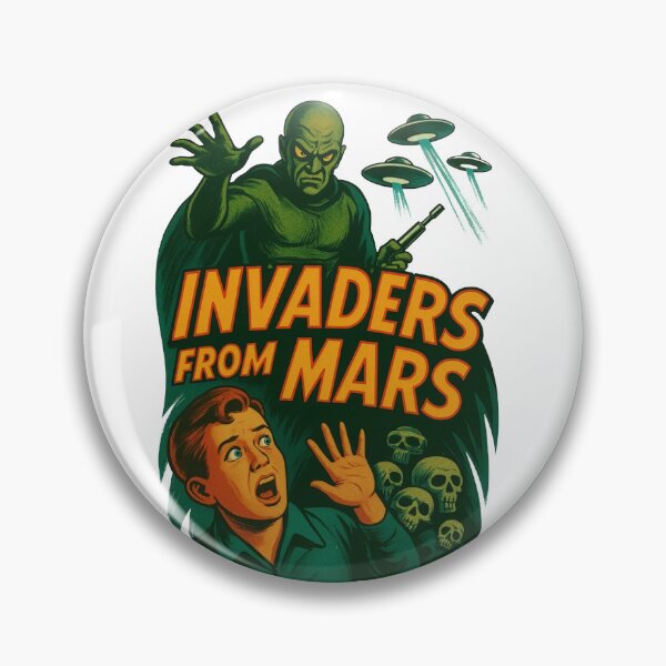 Item preview, Invaders From Mars – Retro 1950s Sci-Fi Horror Comic Art designed and sold by CineVault.