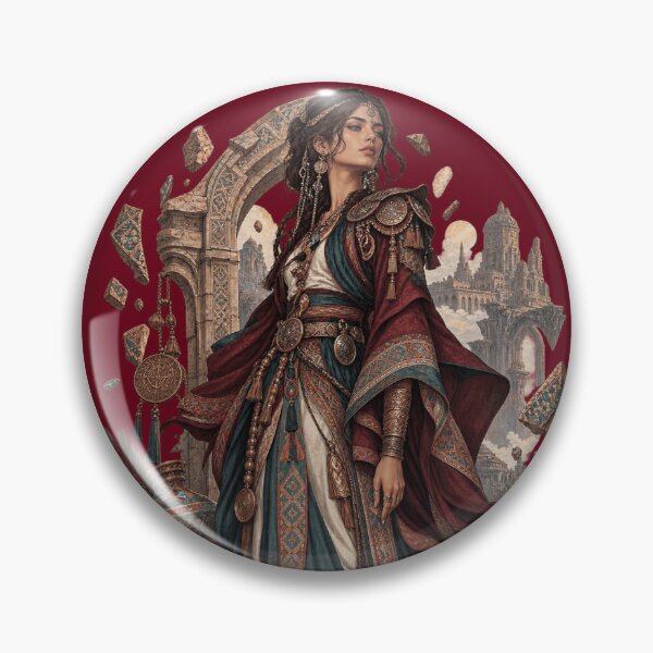 Item preview, Echoes of a Lost Empire – Ornamental Cultural Fantasy Illustration designed and sold by designbyuzi.