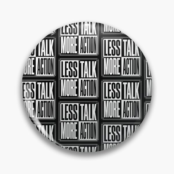 Item preview, Less Talk More Action - Brutalist Streetwear Typography designed and sold by Nunaprettyshop.
