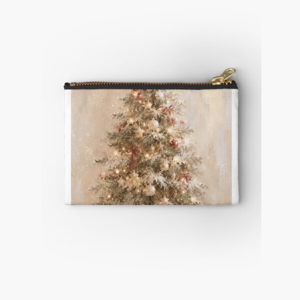 Item preview, Cozy Christmas Tree with Gifts – Vintage Watercolor Holiday Art designed and sold by mayatA-rt.