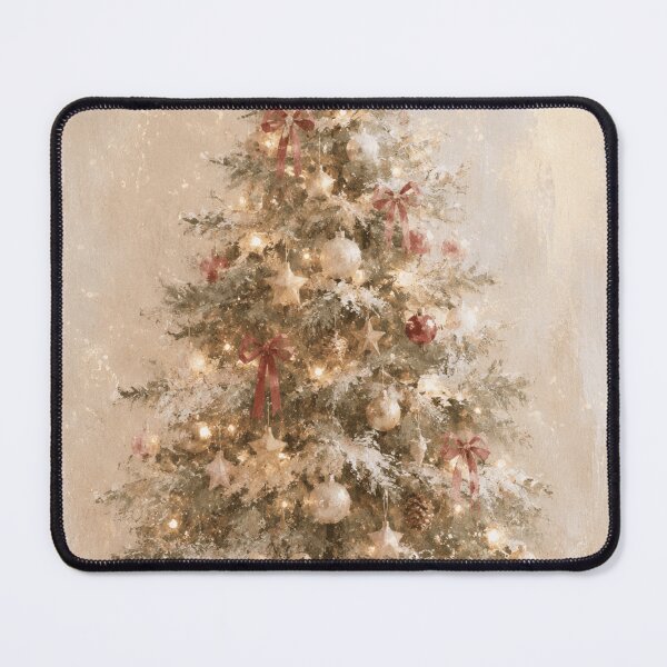 Item preview, Cozy Christmas Tree with Gifts – Vintage Watercolor Holiday Art designed and sold by mayatA-rt.