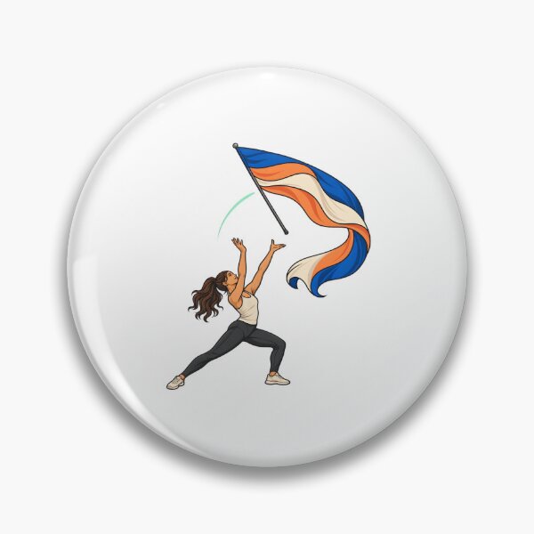 Item preview, Color Guard Flag Toss Practice Art designed and sold by Philippa Shop.