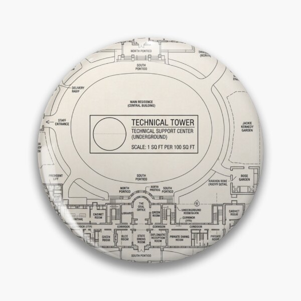 Item preview, Architectural Floor Plan White House Technical Drawing Line Art designed and sold by hepopatterns.