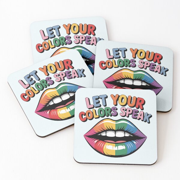 Item preview, Let Your Colors Speak – Colorful Artist Quote and Creative Expression designed and sold by Jollys-ArtShop.