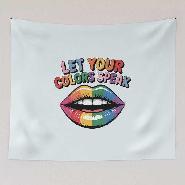 Item preview, Let Your Colors Speak – Colorful Artist Quote and Creative Expression designed and sold by Jollys-ArtShop.