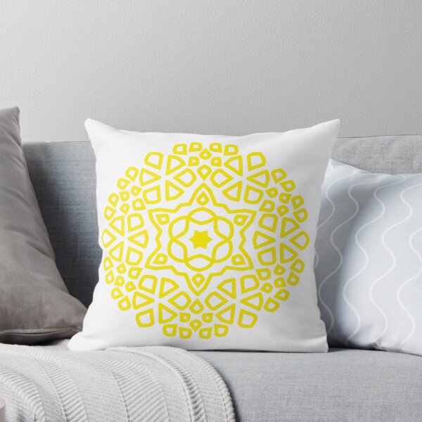 Item preview, Islamic Geometric Pattern Mandala Art-Yellow designed and sold by GrafecShop.