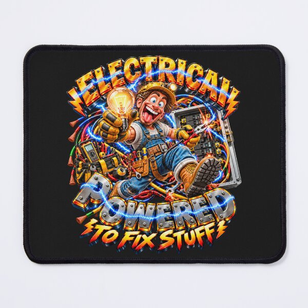 Item preview, Crazy Electrician Powered To Fix Stuff designed and sold by JAR Designs and Development.