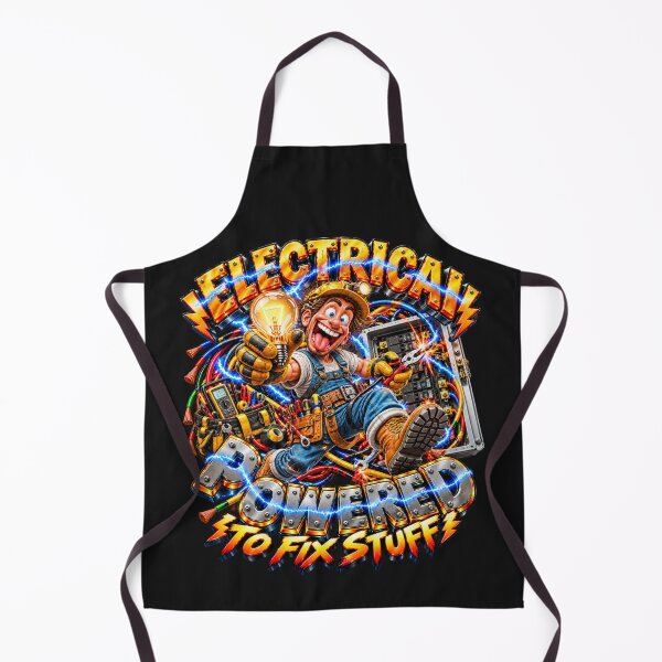 Item preview, Crazy Electrician Powered To Fix Stuff designed and sold by JAR Designs and Development.