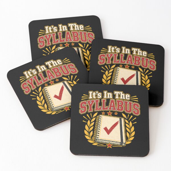Item preview, It's In The Syllabus Funny Teacher Professor Retro designed and sold by Photo-Sphere101.